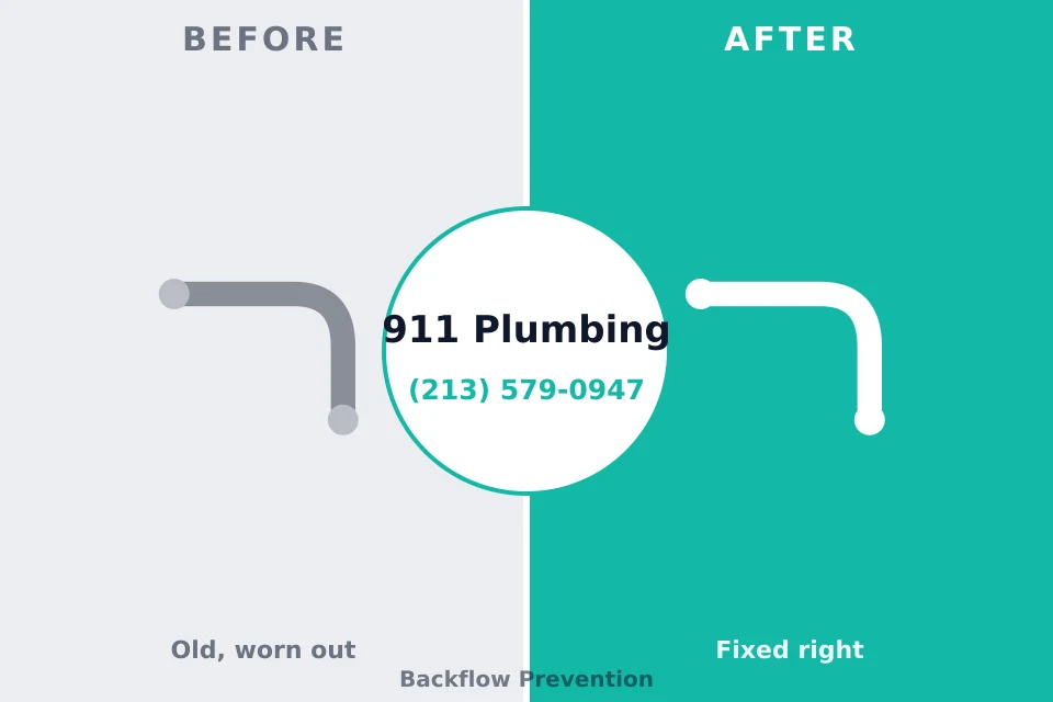 Before and after: plumbing company Yorketown, NJ